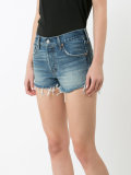 frayed denim shorts