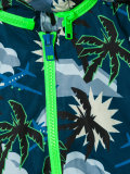 tropical print rain jacket 