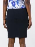 zipped pockets pencil skirt 
