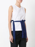lace trim applique top 