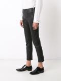 lambskin cropped trousers