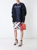 logo print blouse