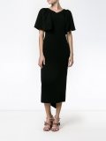 ruffled sleeve maxi dress