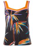 bird of paradise print top