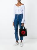 logo print shopping bag