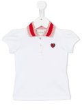 heart embroidered polo shirt
