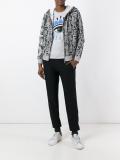 snakeskin print hoodie