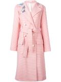 double-breasted belted coat