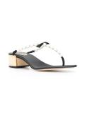 pearled trim sandals