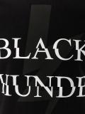 black thunder print t-shirt