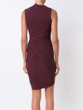 asymmetric draped dress