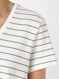 v-neck striped blouse