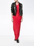 sleeveless column gown