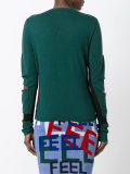 distressed panel jumper 