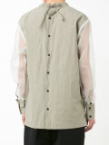 sheer panel shirt 