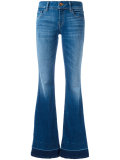 slit sides flared jeans