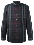 checked print shirt