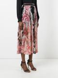 floral print pleated skirt