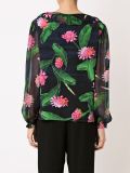 long sleeve floral blouse
