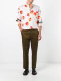 peach print shirt