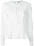 ruffled hem blouse