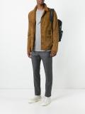 textured leather jacket