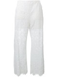 lace panel trousers 