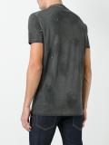 microstudded distressed T-shirt