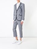 方格九分长裤