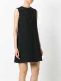 V-neck panel shift dress