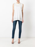 ruffled trim top 