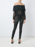 silk printed blouse