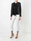 splatter skinny jeans 