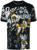 musical print T-shirt