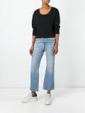 scoop neck sweatshirt