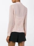 lace edging sheer shirt