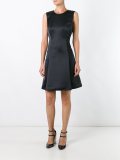 satin A-line dress