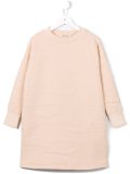 textured sweatshirt dress