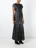 splatter print dress