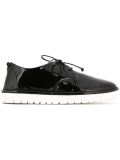 shinny lace-up shoes