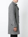houndstooth single breasted coat