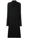 layered effect long dress