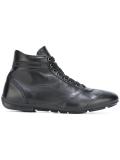lace up hi-top sneakers