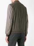 zipped bomber jacket