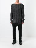 striped boat neck sweatshirt