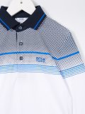 dot print polo shirt
