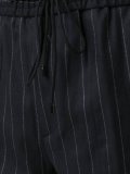 pinstriped cargo joggers