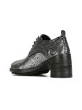 metallic lace-up shoes 
