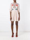 mini Aura lace sleeved dress