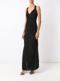 v neck knit dress